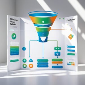 A visual of ClickFunnels' drag-and-drop funnel builder interface to demonstrate its ease of use.