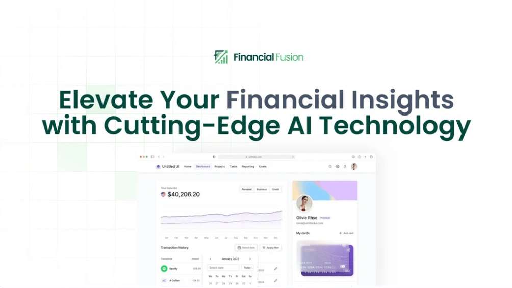 A business owner analyzing financial charts with AI-powered insights